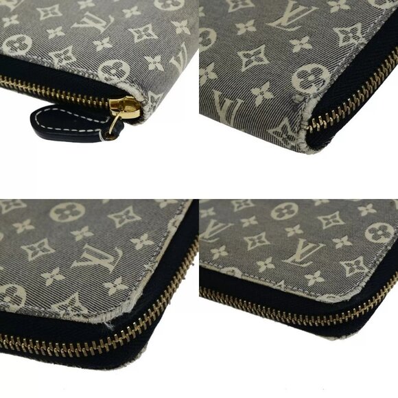 LOUIS VUITTON LV Zippy Wallet Monogram Ideal Canvas Leather Gray - Picture 8 of 16
